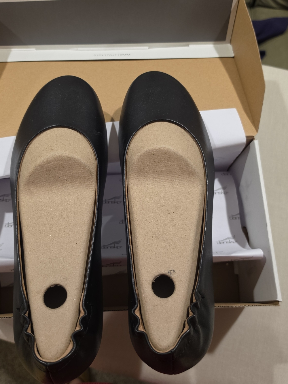 Dansko Mollie Black Women's Ballet Flats - Comfortable Everyday Slip-Ons